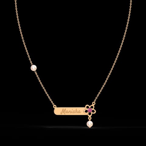 Forever Mine Gemstone Personalised Necklace Forever Mine Gemstone Personalised Necklace