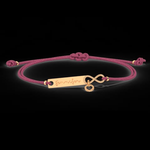 Infinity Personalised Gold Bracelet Infinity Personalised Gold Bracelet